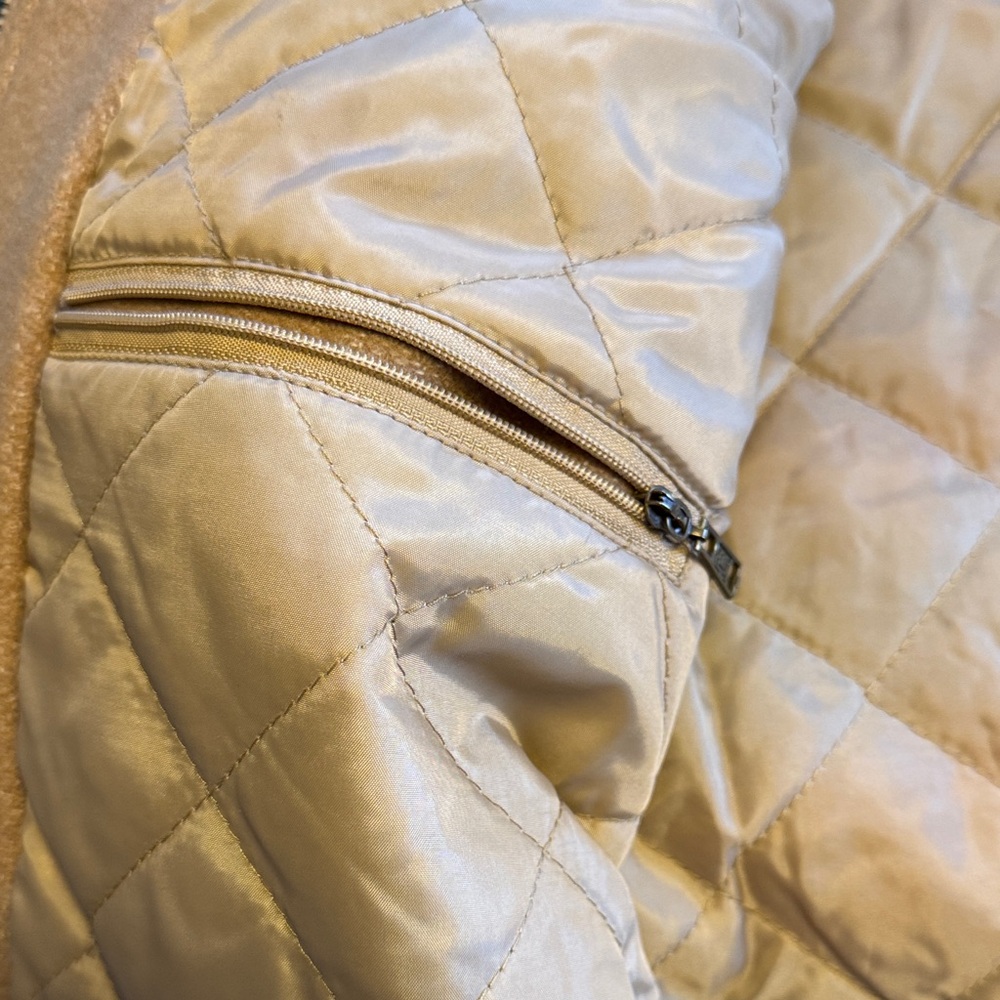 Tan & Multi-Color Patterned Bomber Jacket - Picture 6 of 10